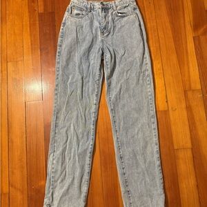 Fashion Nova Light Blue High Rise Jeans